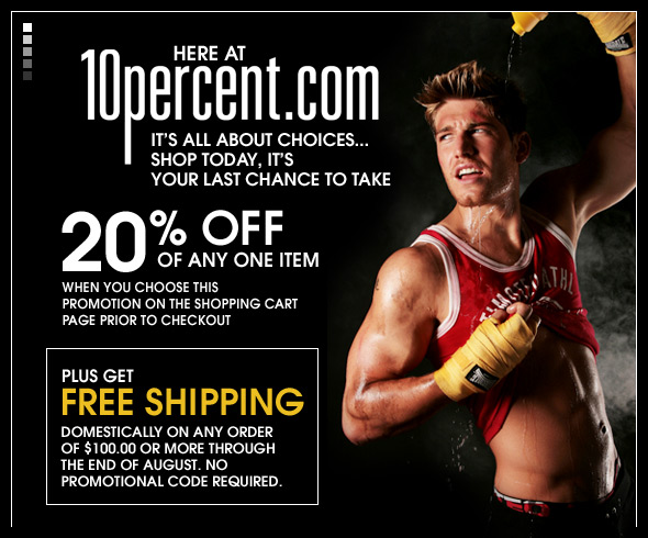 10 Percent.com 20% off Sale