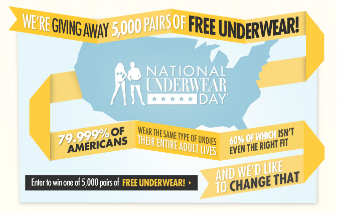 Celebrate National Underwear Day – Underwear News Briefs