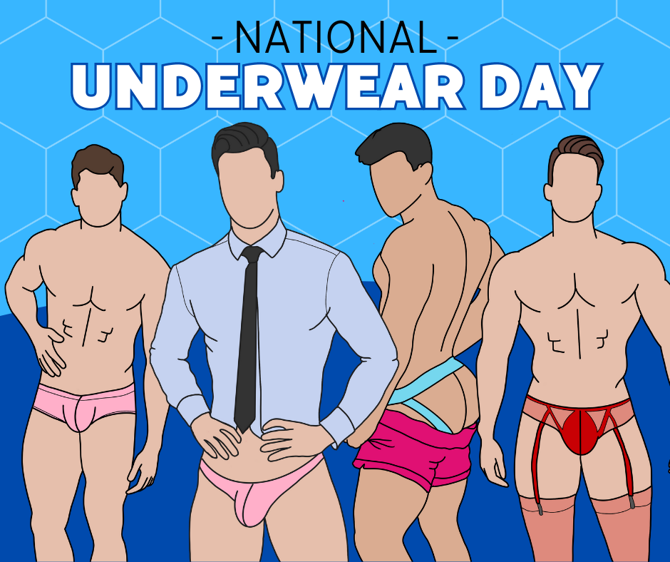 Happy National Underwear Day! 🎉 ​ Make sure to always wear clean
