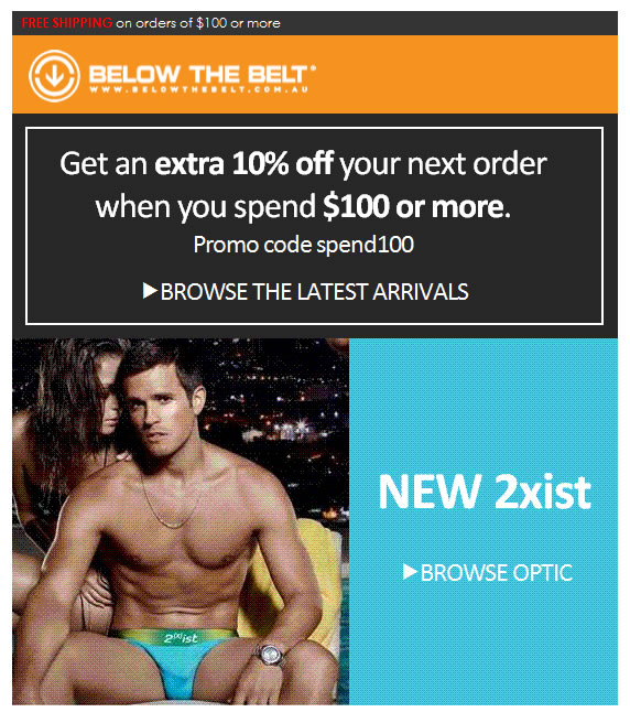 Below the Belt - Get and Extra 10% off Your order