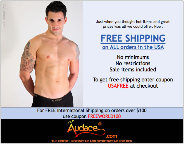 Free Shipping at Audace