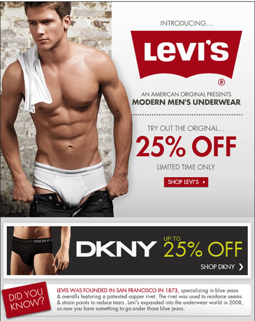 Fresh Pair.com Levi's Underwear
