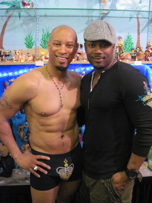 Lee Gregory and his Model at Poster Hut