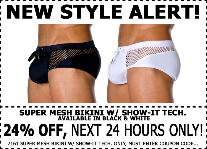 Mesh Bikini 24% Off at AndrewChristian.com - 1 Day Only