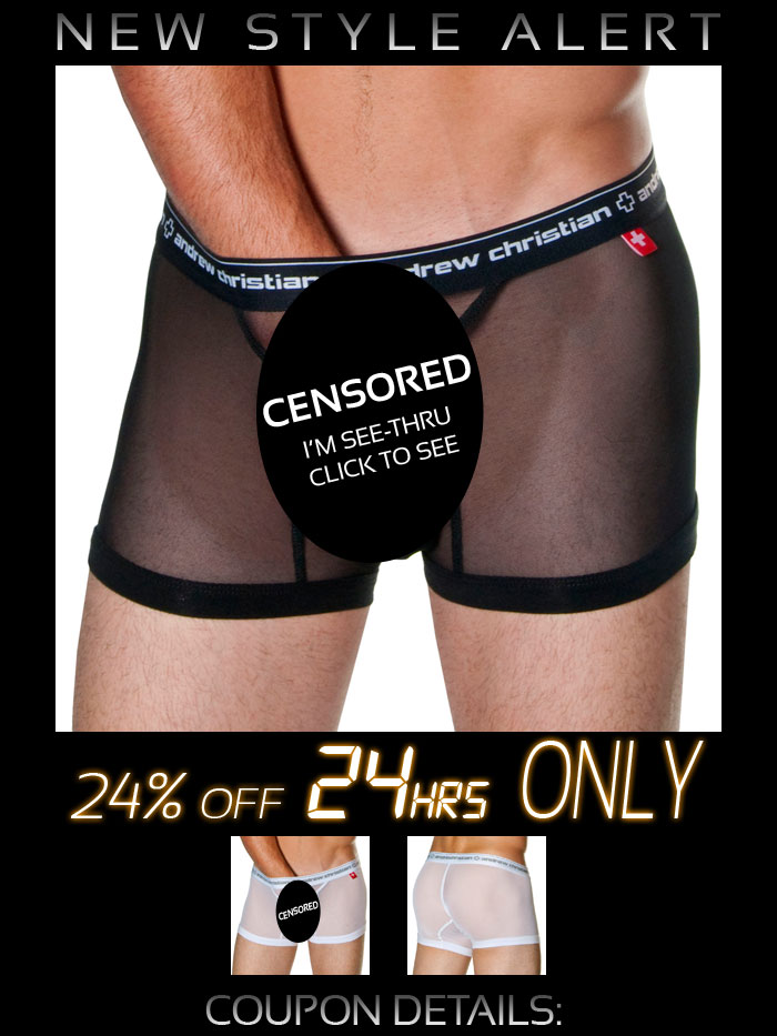 Andrew Christian Gigolo Boxer 24% Off - Next 24 Hrs Only!