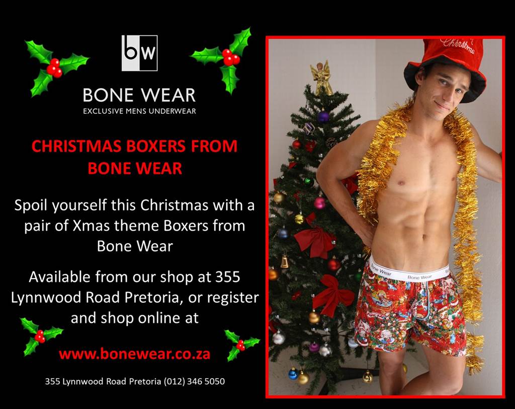 Christmas Underwear From Bone Wear Underwear News Briefs