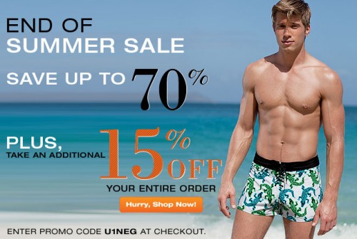 UnderGear End of Summer Sale – Underwear News Briefs