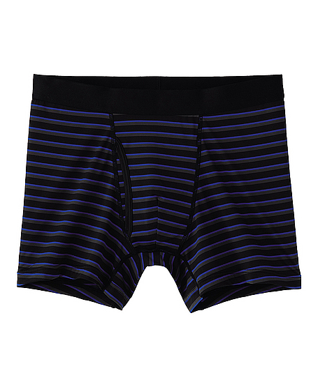 Uniqlo AIRism MEN Low Rise Boxer Briefs No Fly Patterned Navy M