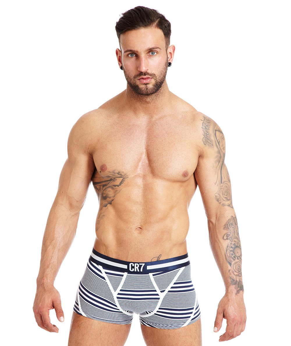 Review CR7 Blue and White Trunk from Bang and Strike – Underwear News Briefs