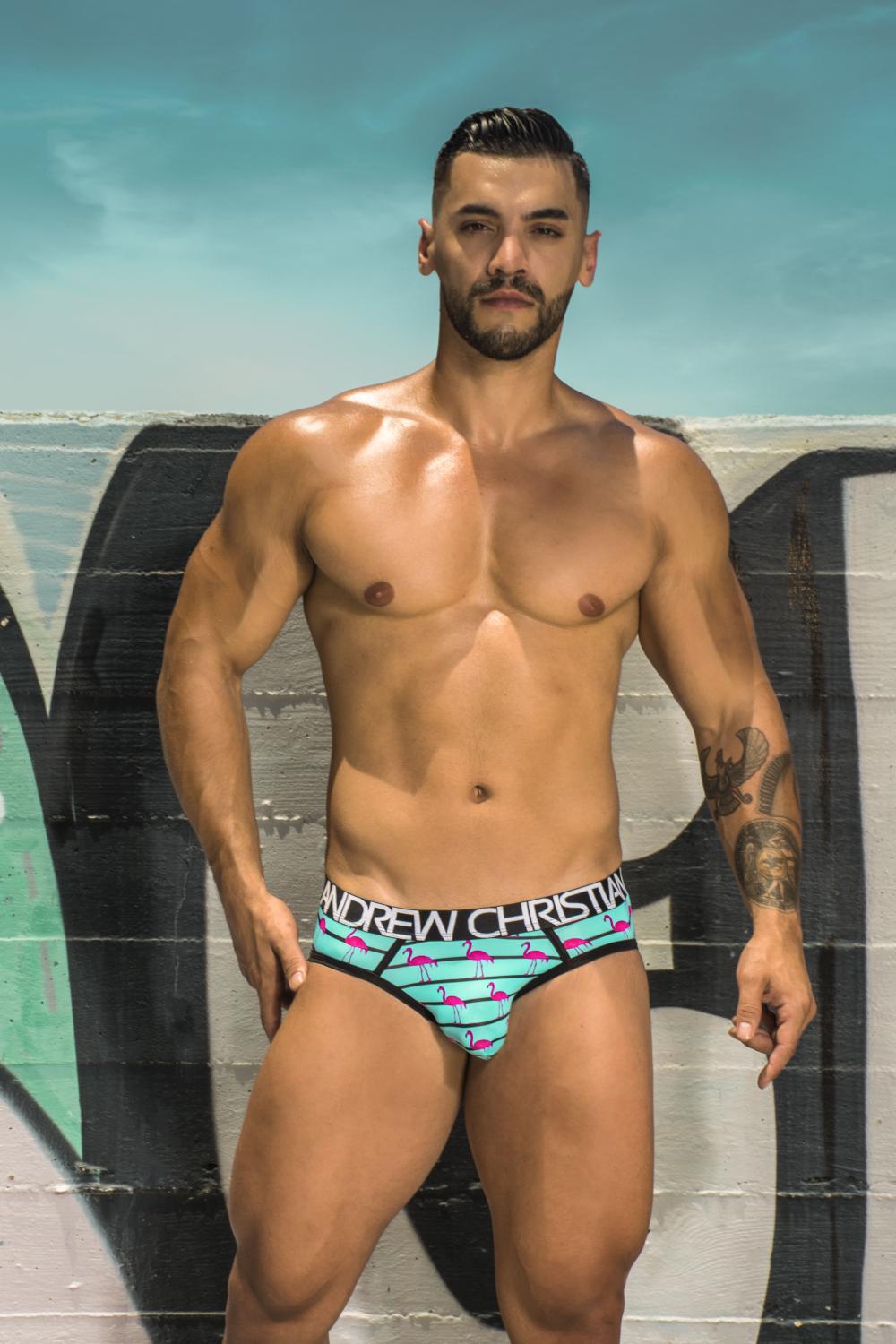 Andrew Christian Brings On The Wild Side In Pink Underwear News Briefs