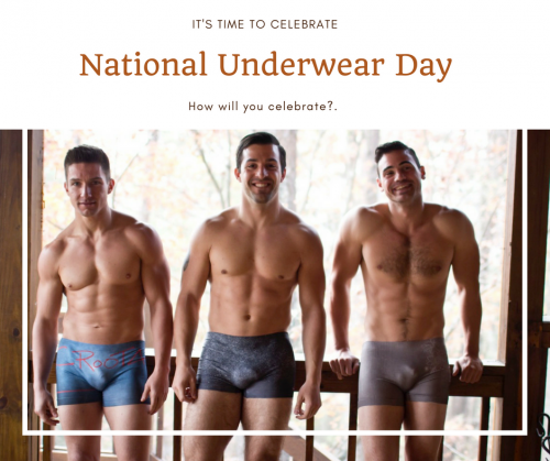 Happy National Underwear Day! I would show you mine but I'm not wearing  any.