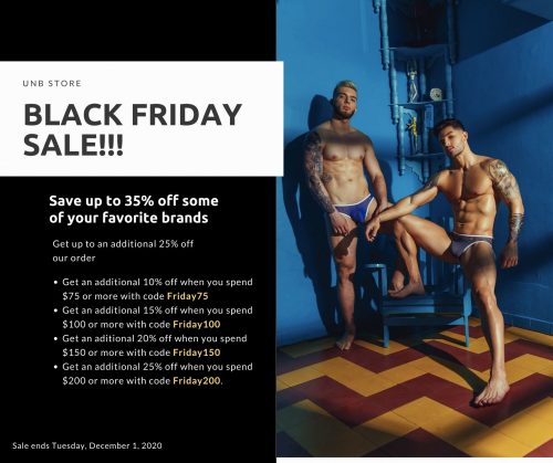 Black Friday Sale at the UNB Store NOW – Underwear News Briefs
