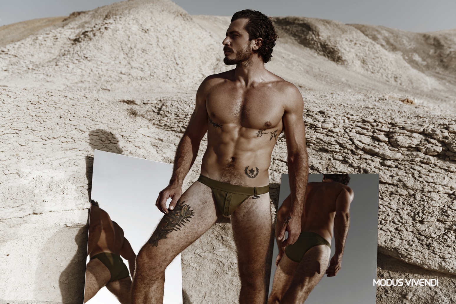 Mini slip Leather Legacy - khaki - Modus Vivendi : vendita di Slip